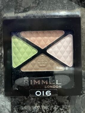 Rimmel London Eyeshadow Quad with Lime Green & Neutral Browns (016)